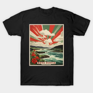 Nova Scotia Canada Vintage Poster Tourism T-Shirt